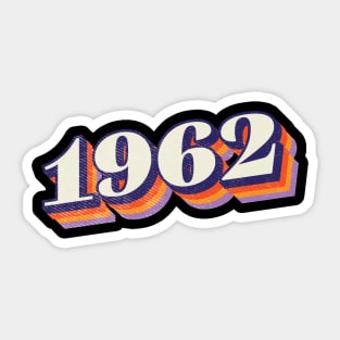 1962 Birthday Year Sticker